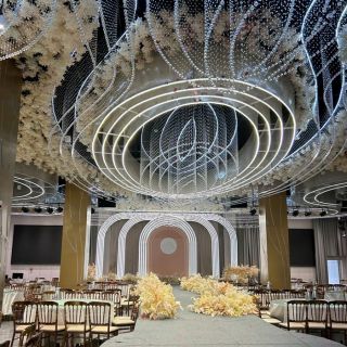 大型婚庆水晶吊灯定制   